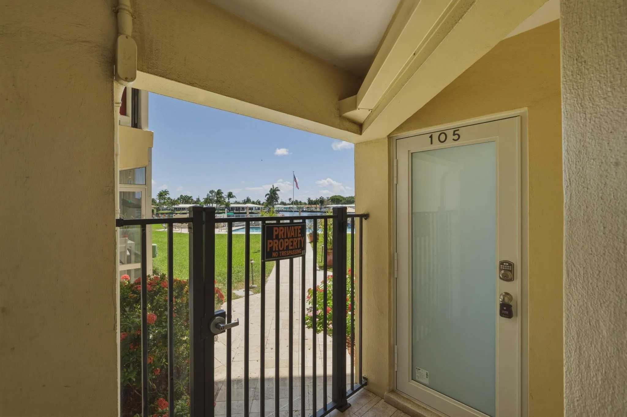 Unit main entrance