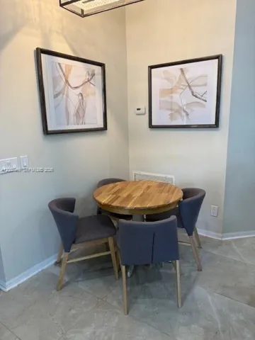 Dining area near kitchen