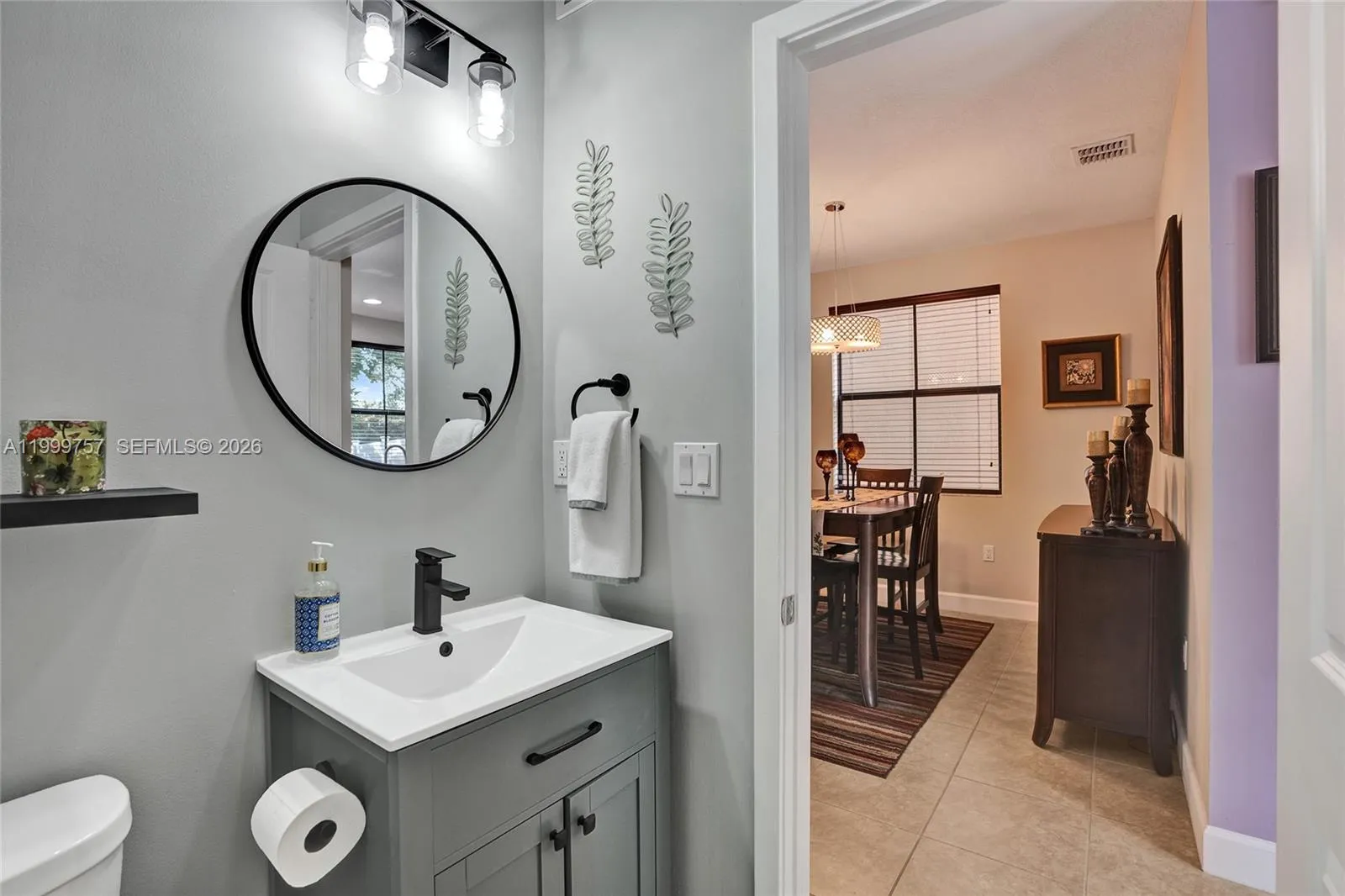 1/2 bathroom downstairs
