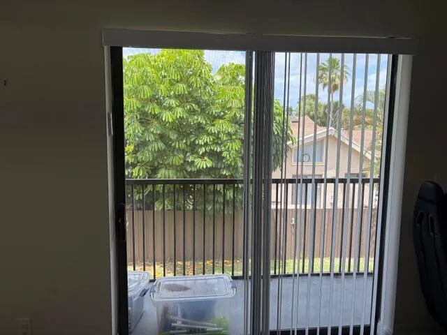 the patio and view