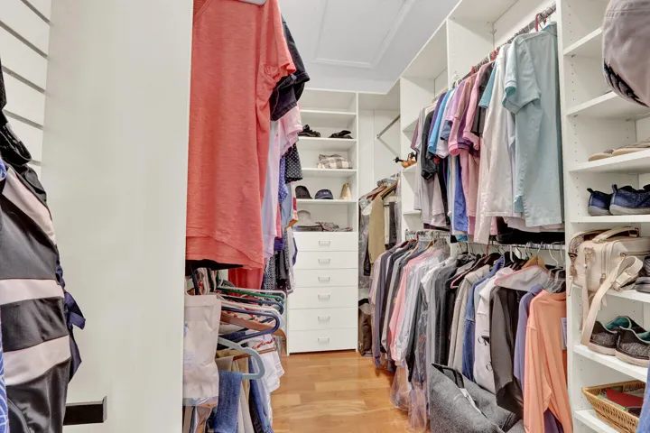 Master walk in closet
