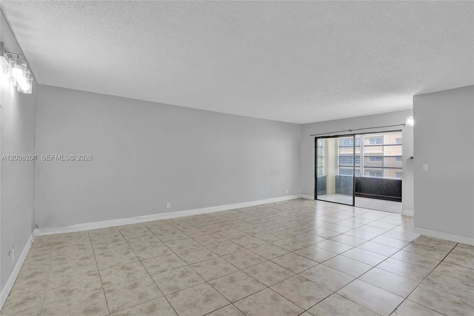 Living room with balcony access