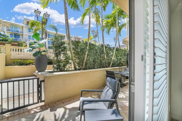 step outside to your own private patio