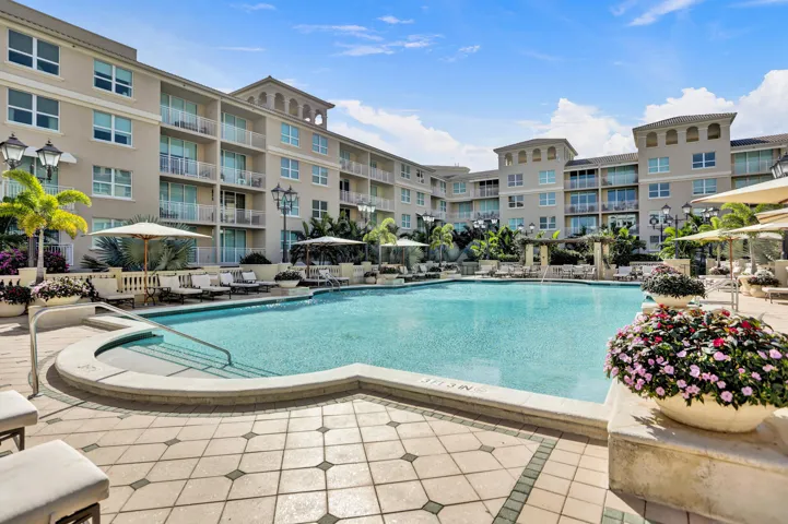 Immediate access to a sparkling resort style pool. No need for an elevator ride to access this resort style setting.