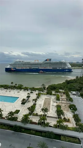Watch the cruise ships go by from your oversized wrap around balcony.