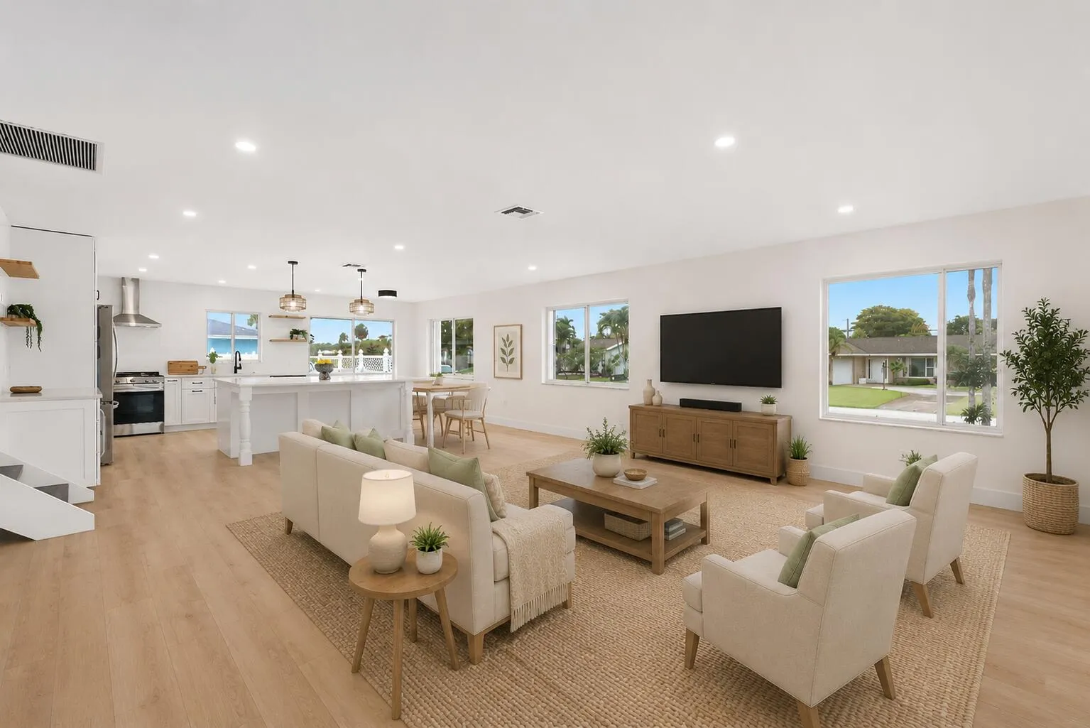 Virtual Staged Living Room