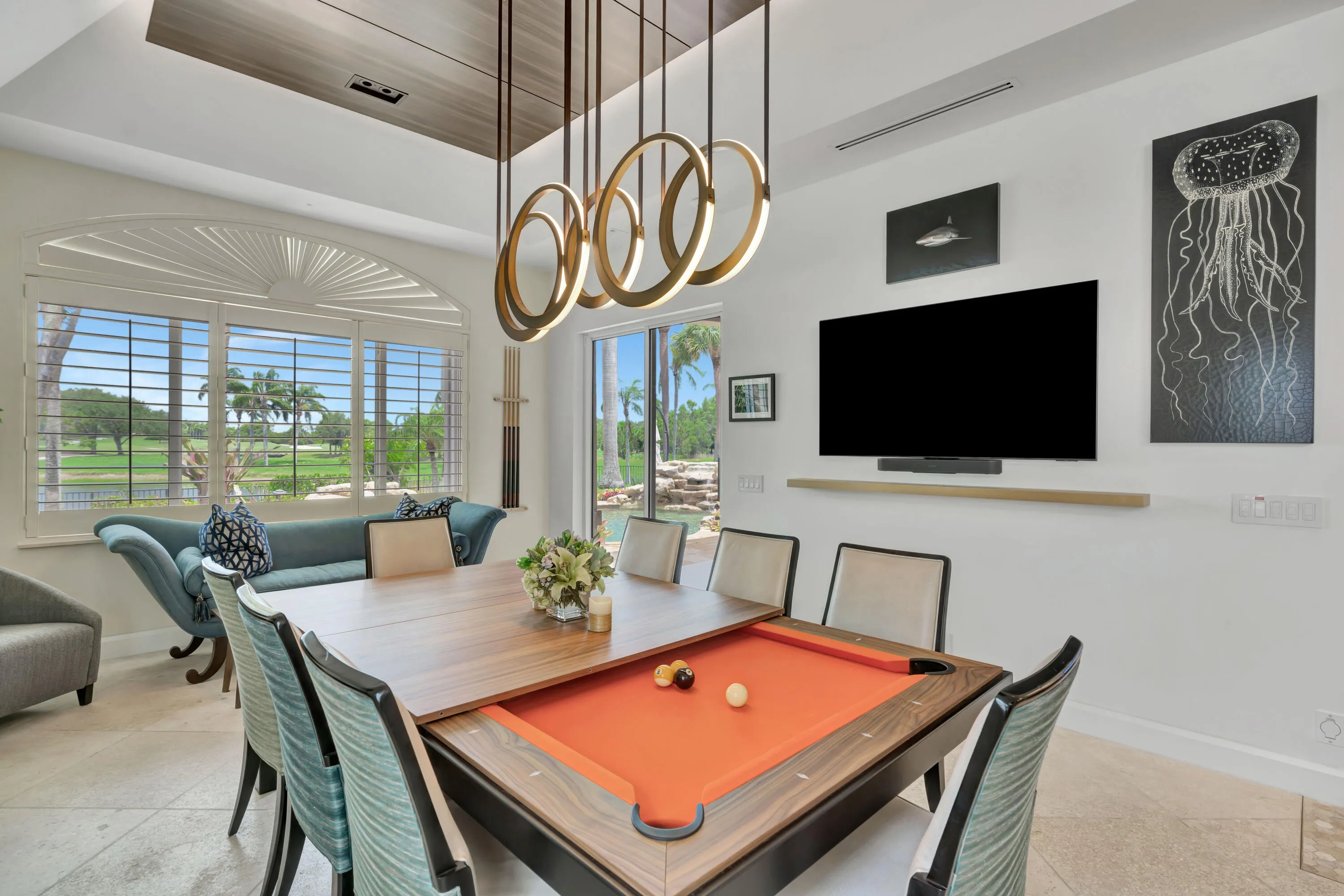 Dining Coverts to Pool Table