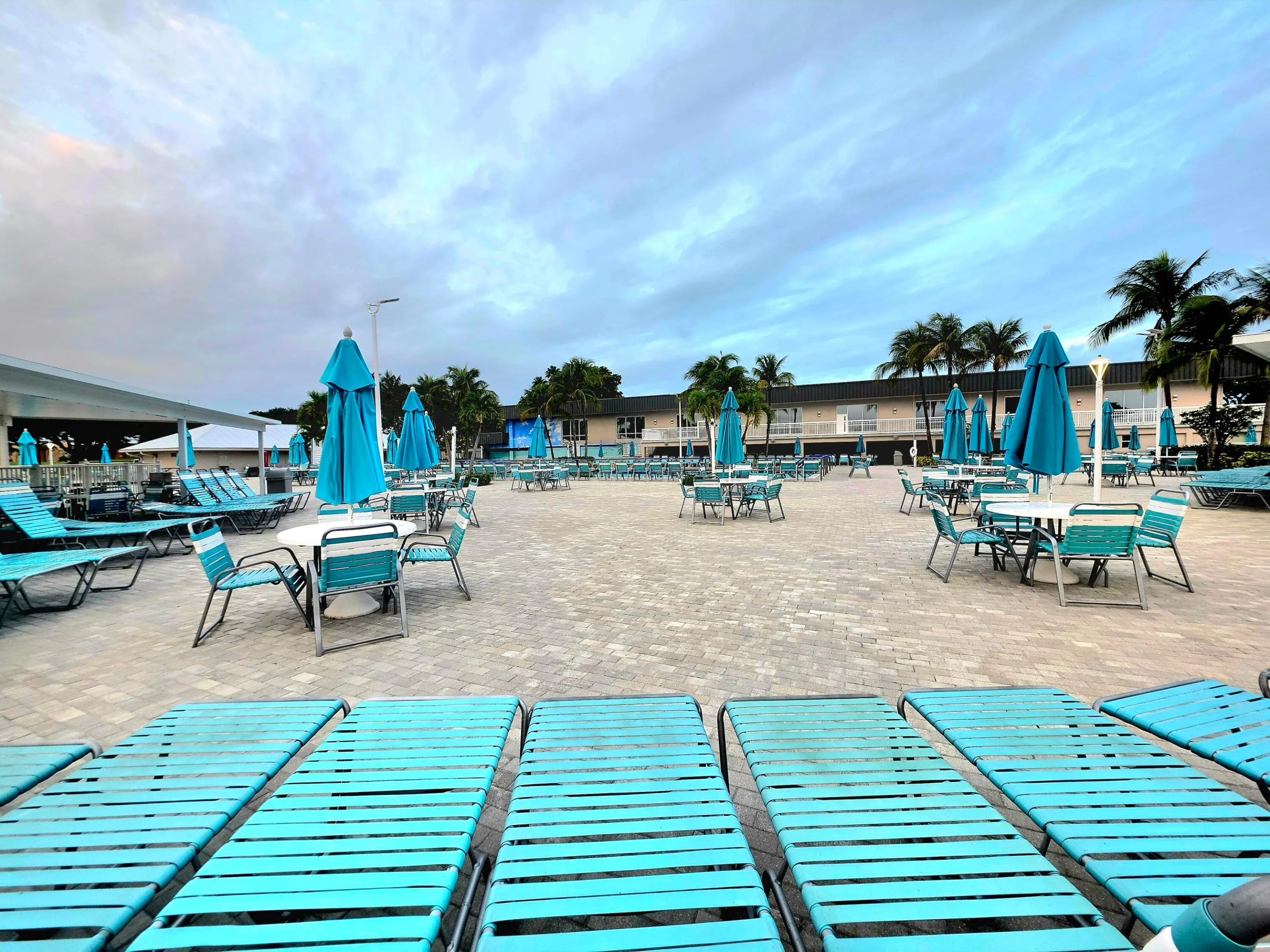 PLENTY OF LAWN CHAIRS AND TABLES