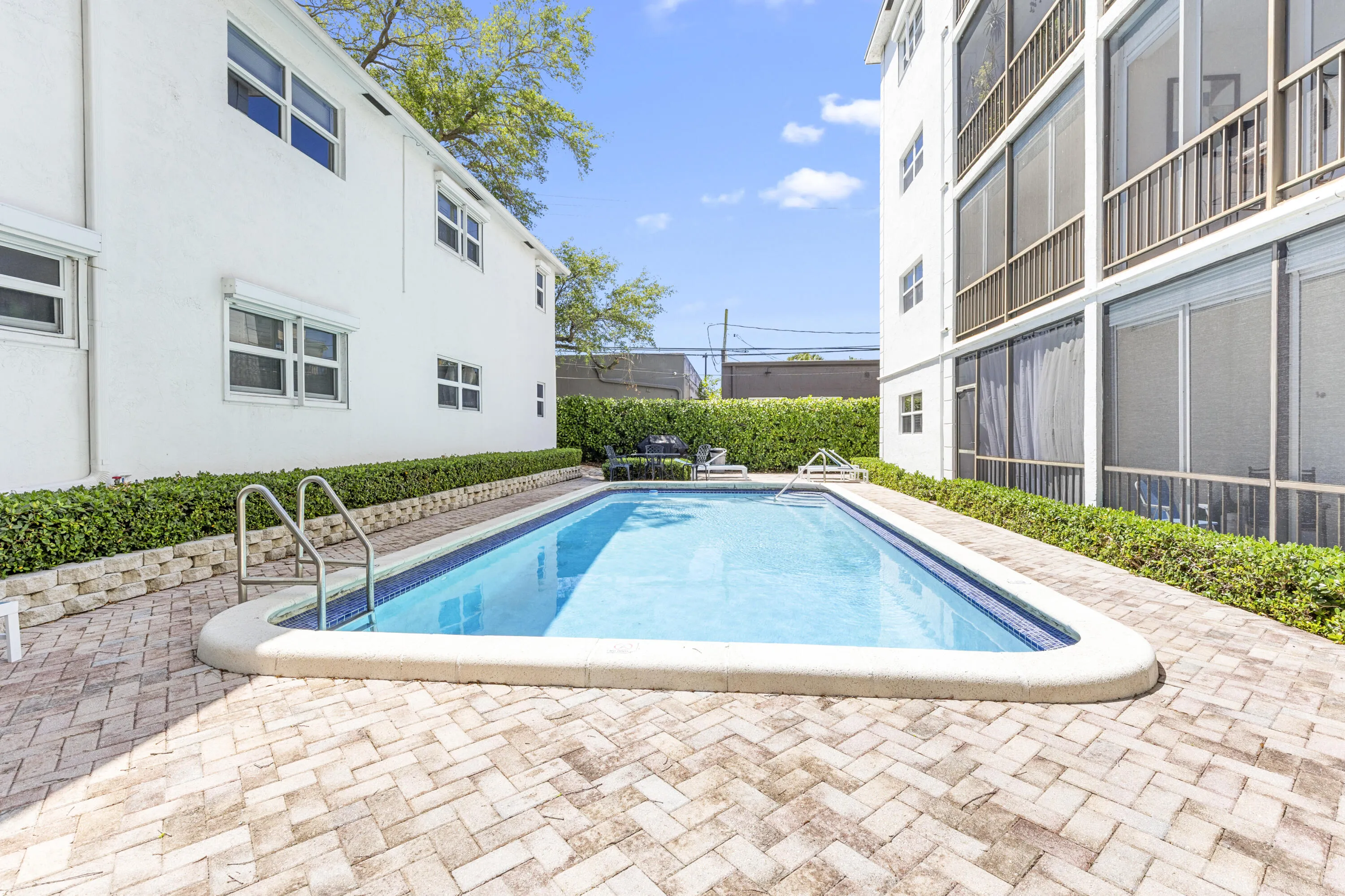 Pool with BBQ