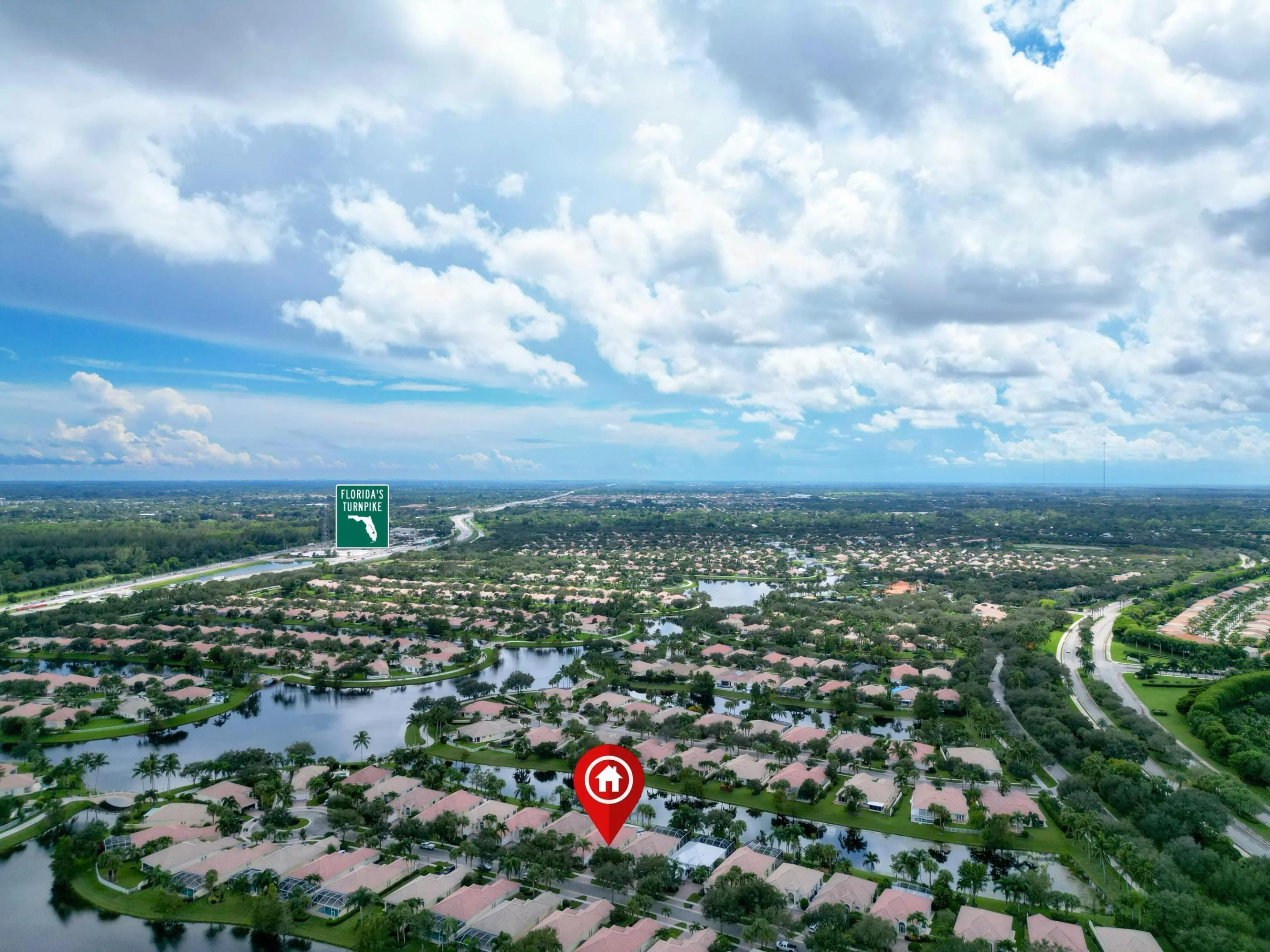 Panoramic to South