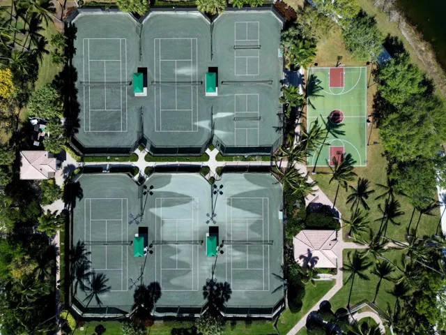 Areal of Tennis Courts