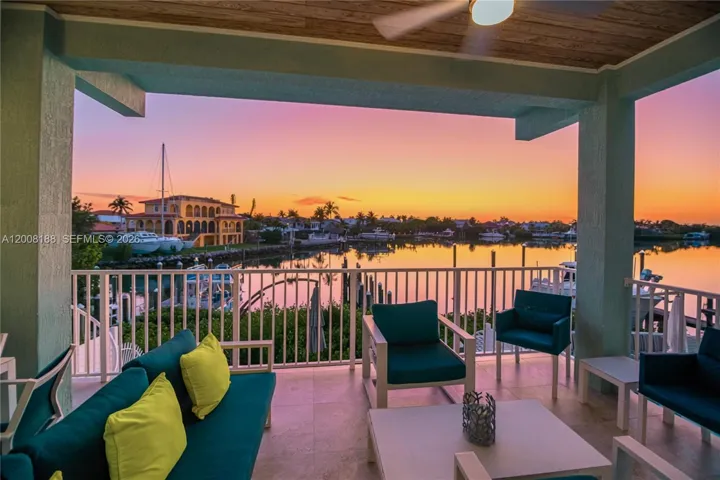 Balcony at sunset