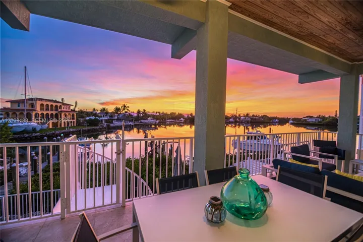 Balcony at sunset