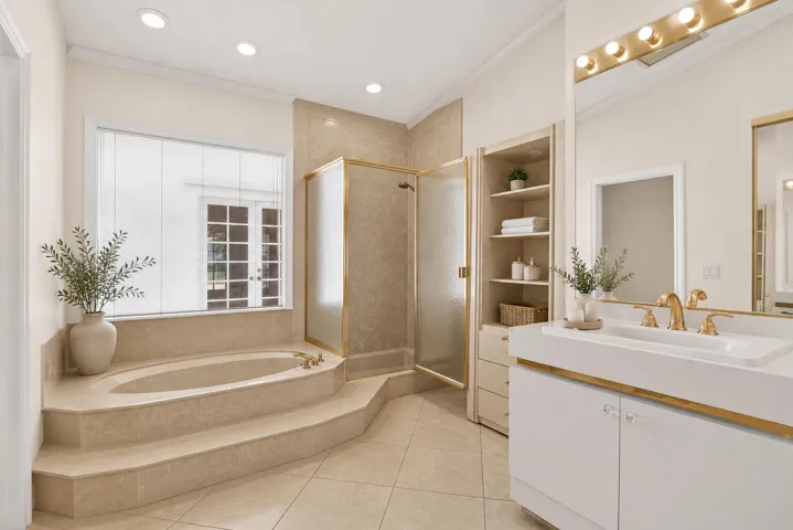 Staged Primary Bathroom