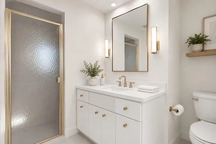 Second Bathroom Staged