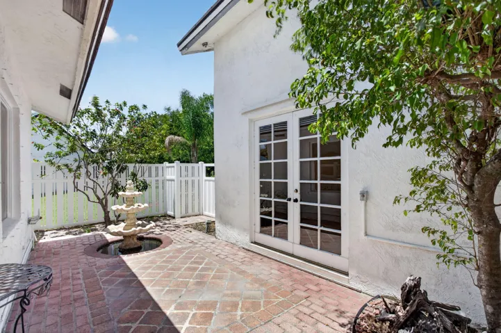 Courtyard with water feature