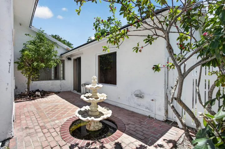 Courtyard with water feature