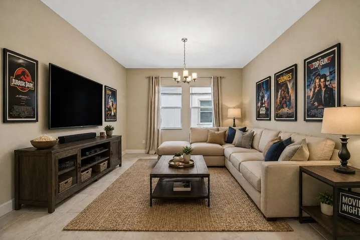 Den Room ( Digital Staged )