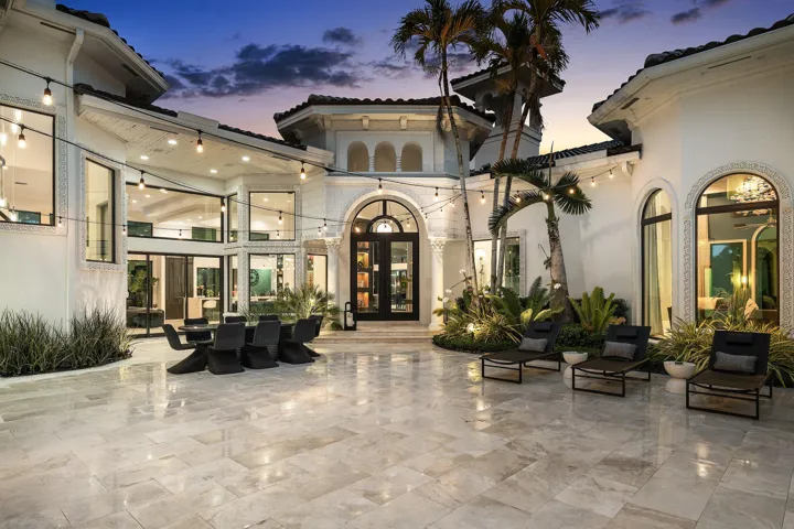 Front doors twilight
