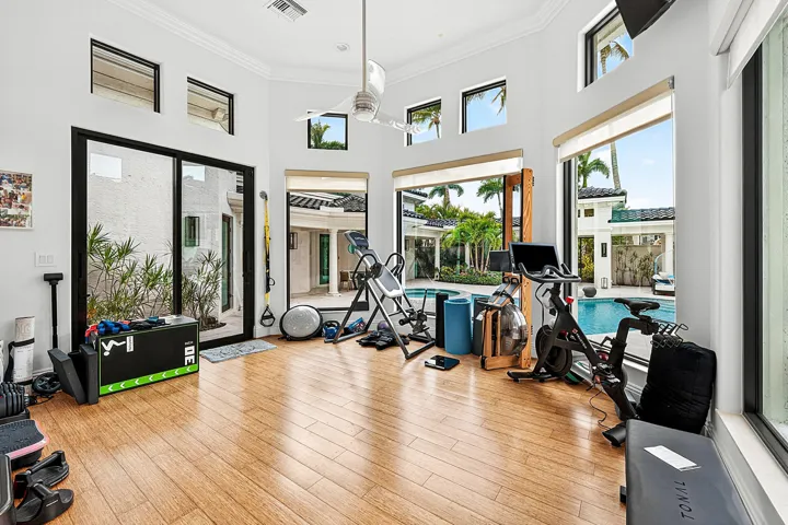 Gym in Primary Bedroom