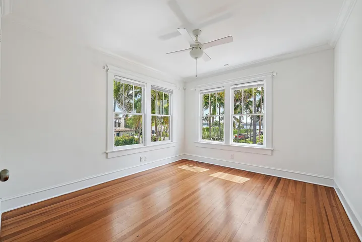 Hardwood floor in bedroom 2 & 3.