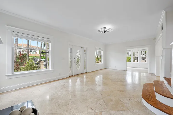 Bright open living area.