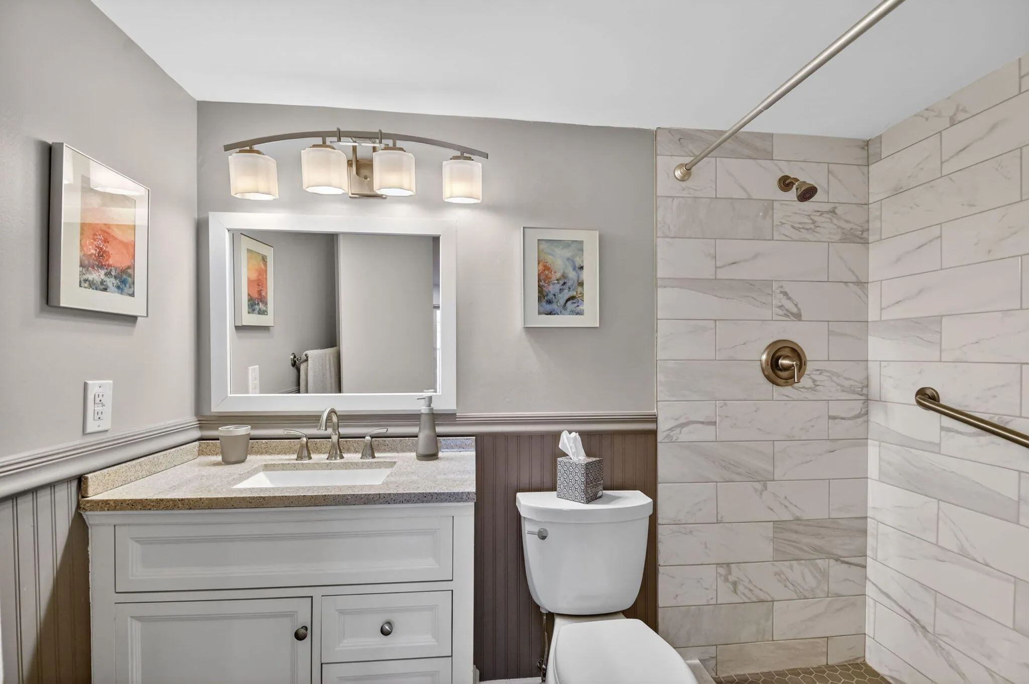 2nd bath with walk-in shower