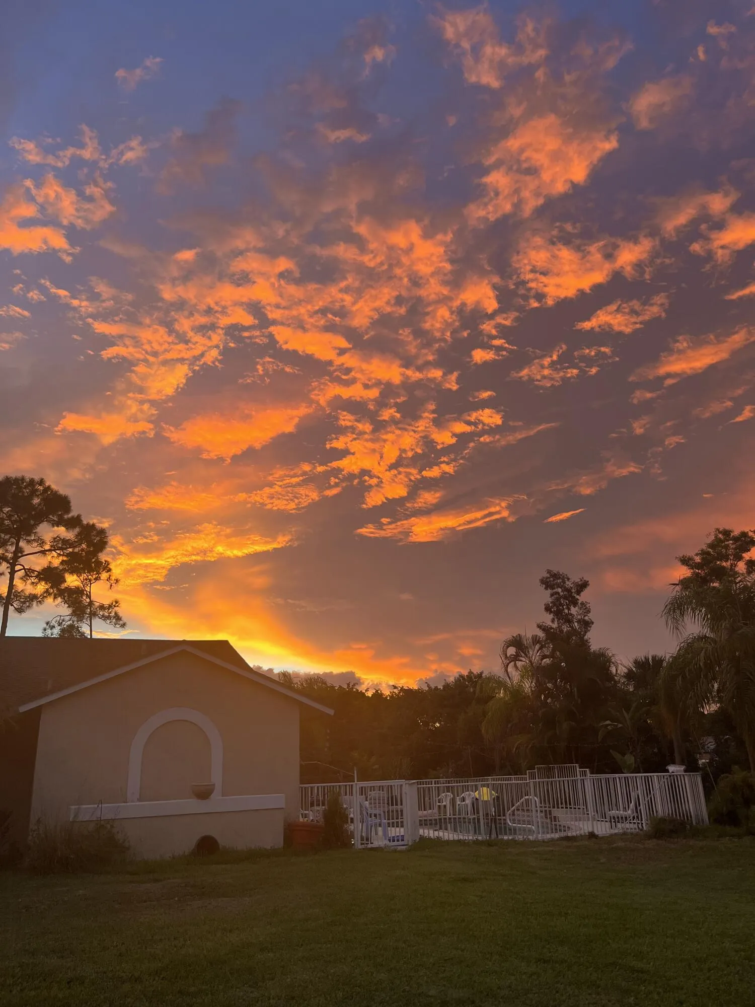 Sunset view west