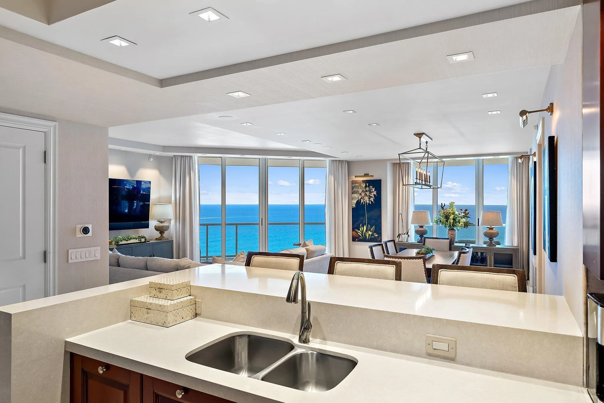 Open Kitchen with Ocean Views