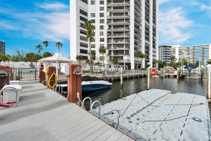 Dock and building exterior