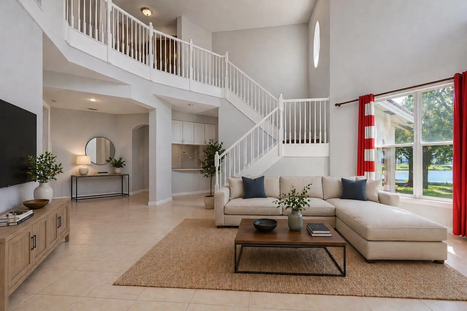 SECOND LIVING ROOM WITH 20 FT CEILINGS