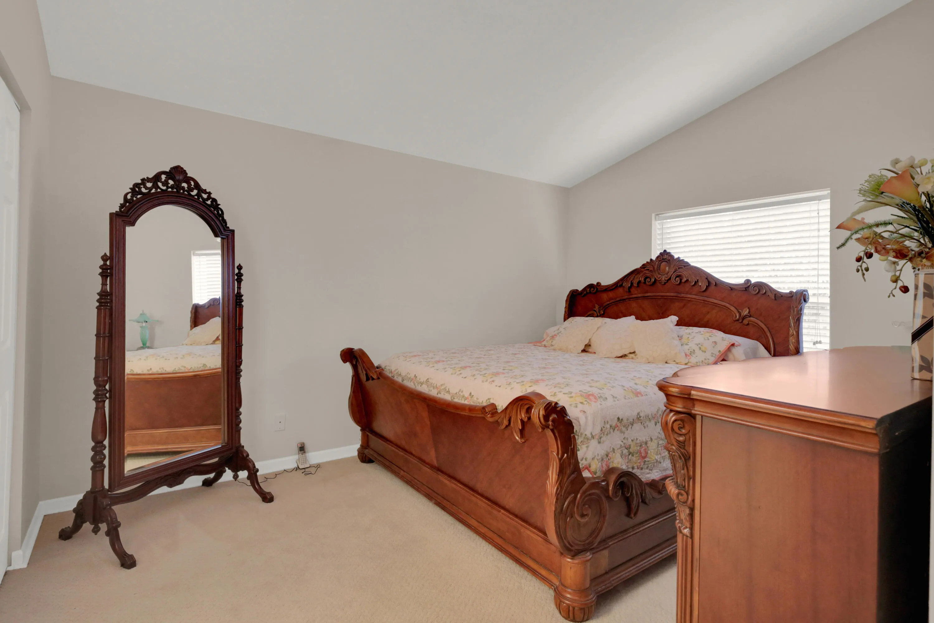 Master bedroom with king size bed