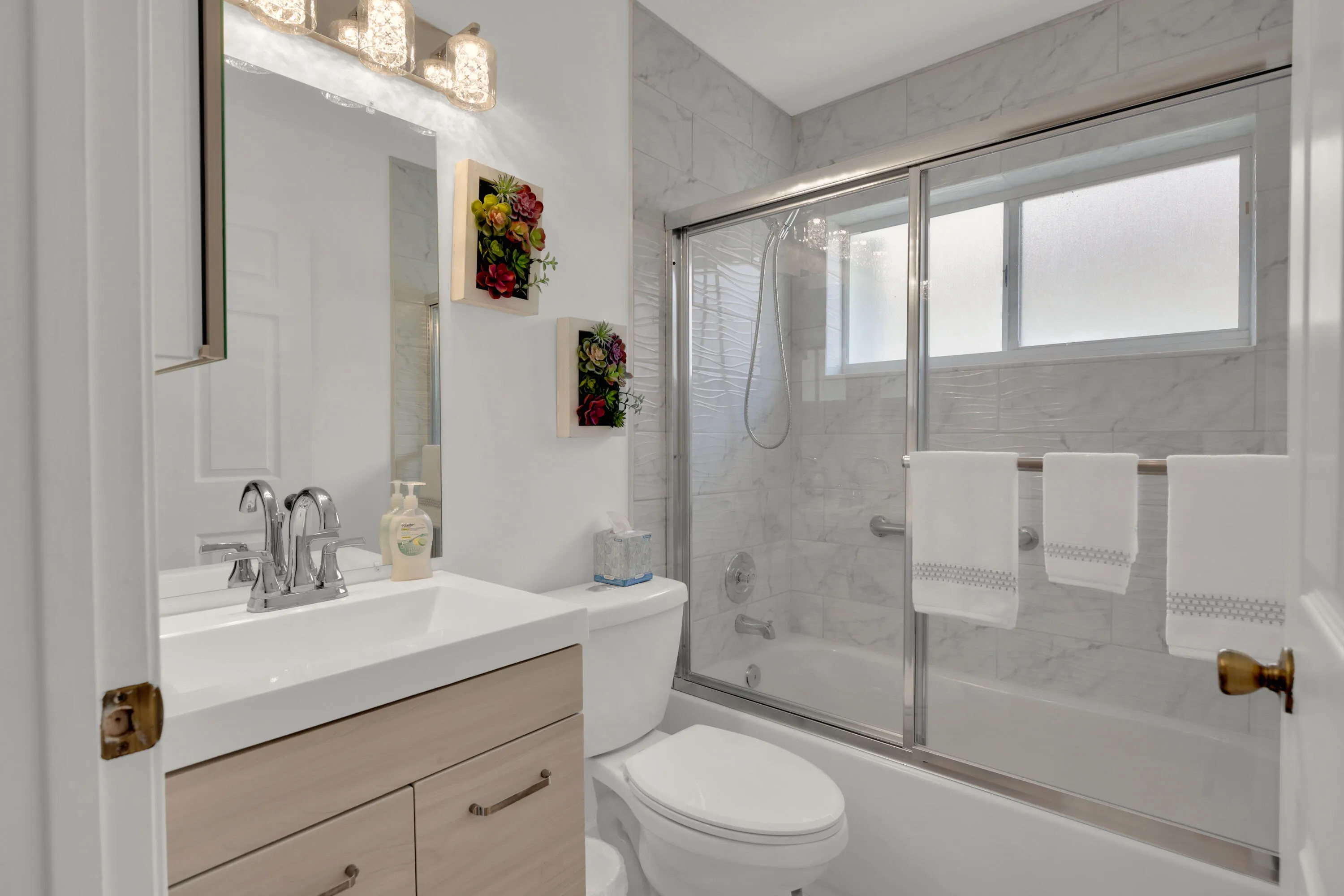 Updated guest bathroom