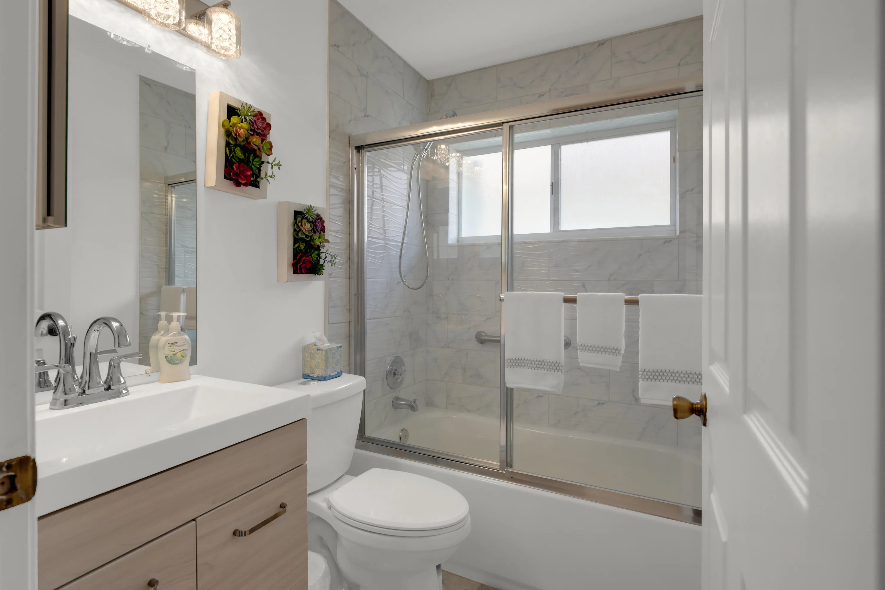 Updated guest bathroom
