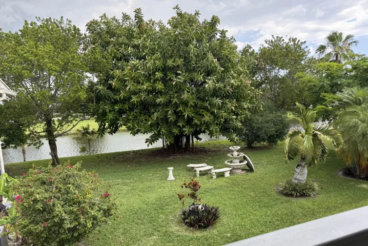 Serene view and entry way