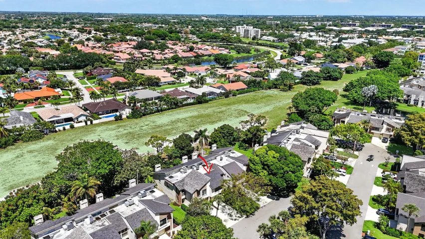 Aerial greenspace behind