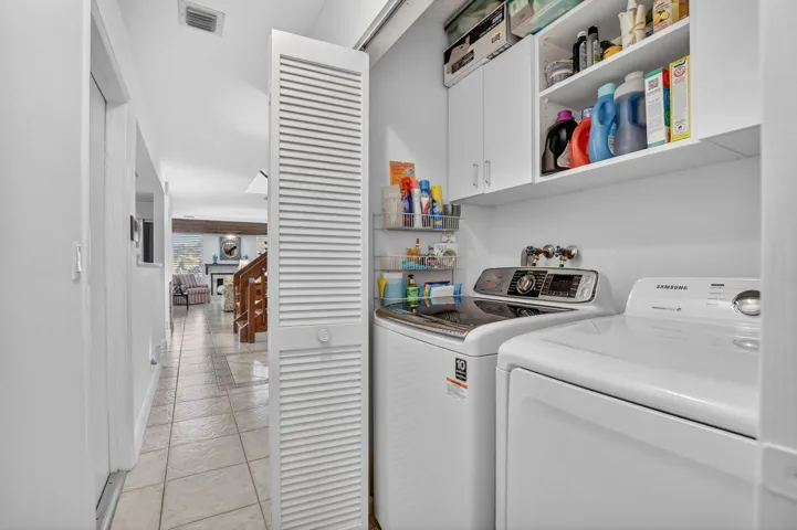 Washer & Dryer inside
