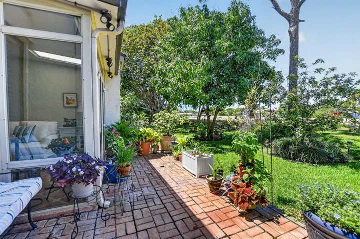 Paved patio