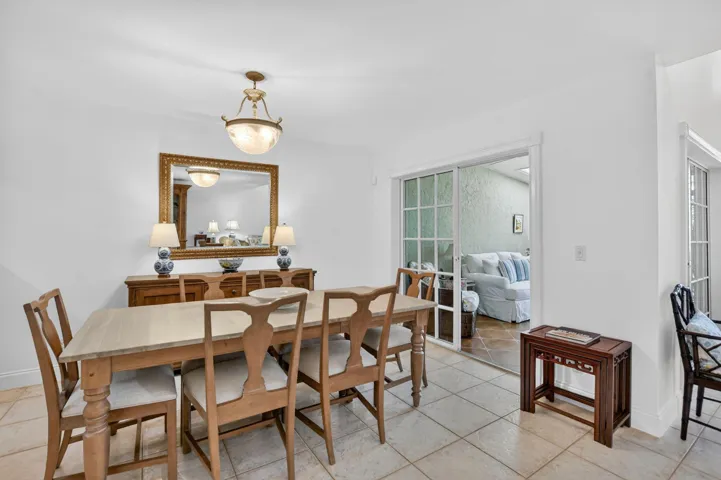 Long dining room