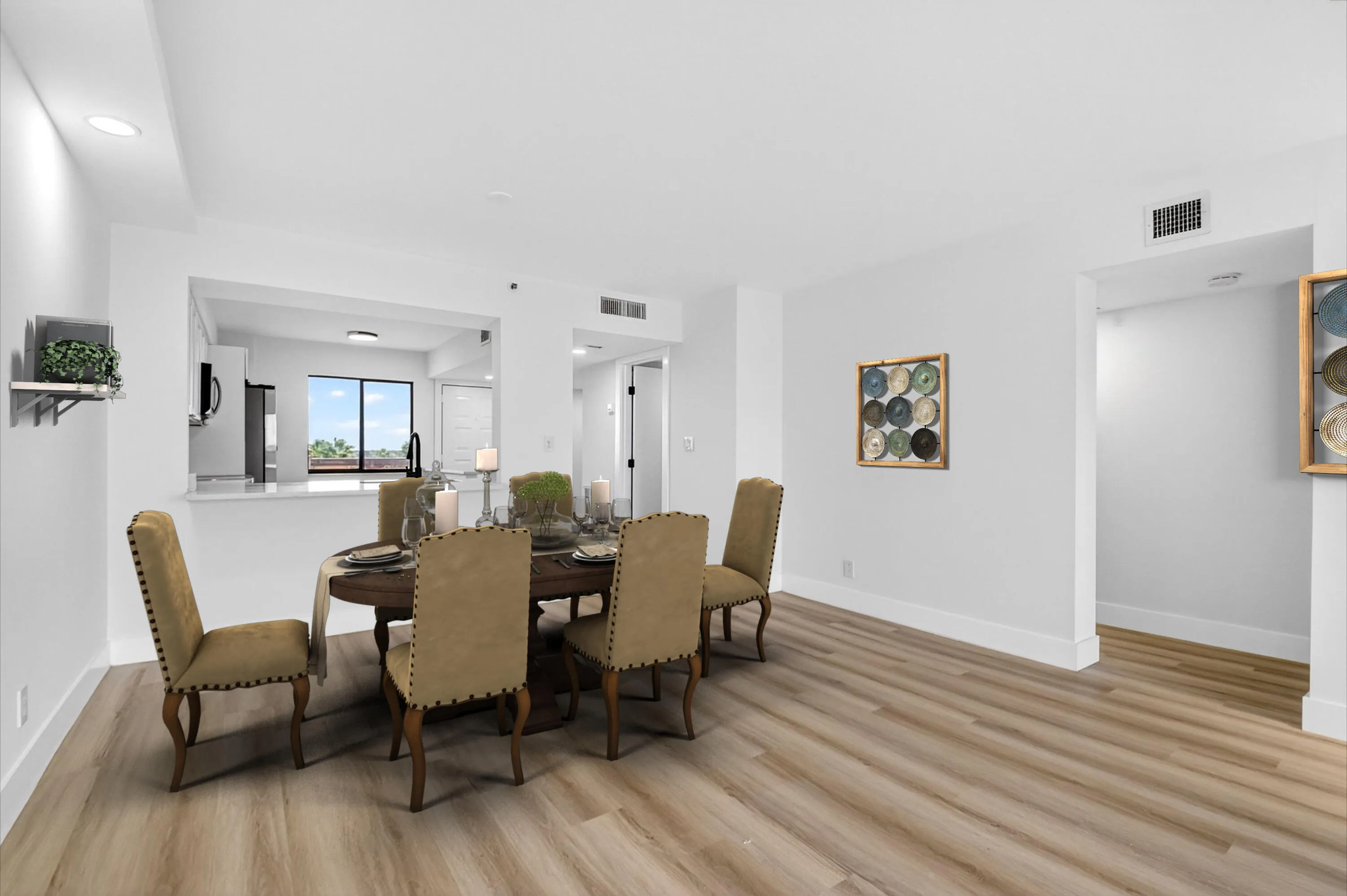 Virtually Staged Dining Area