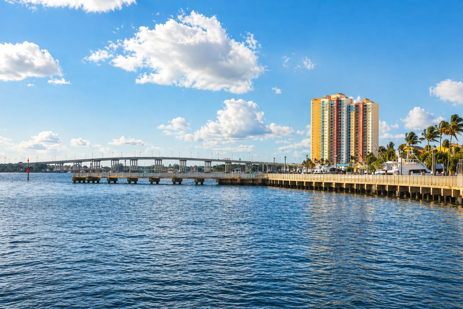 Blue Heron Bridge View – Scenic waterfront views toward Singer Island.