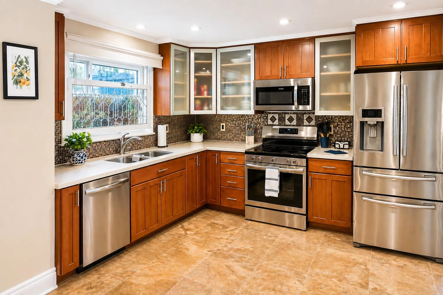 Kitchen – Upgraded cabinetry paired with stainless steel appliances.