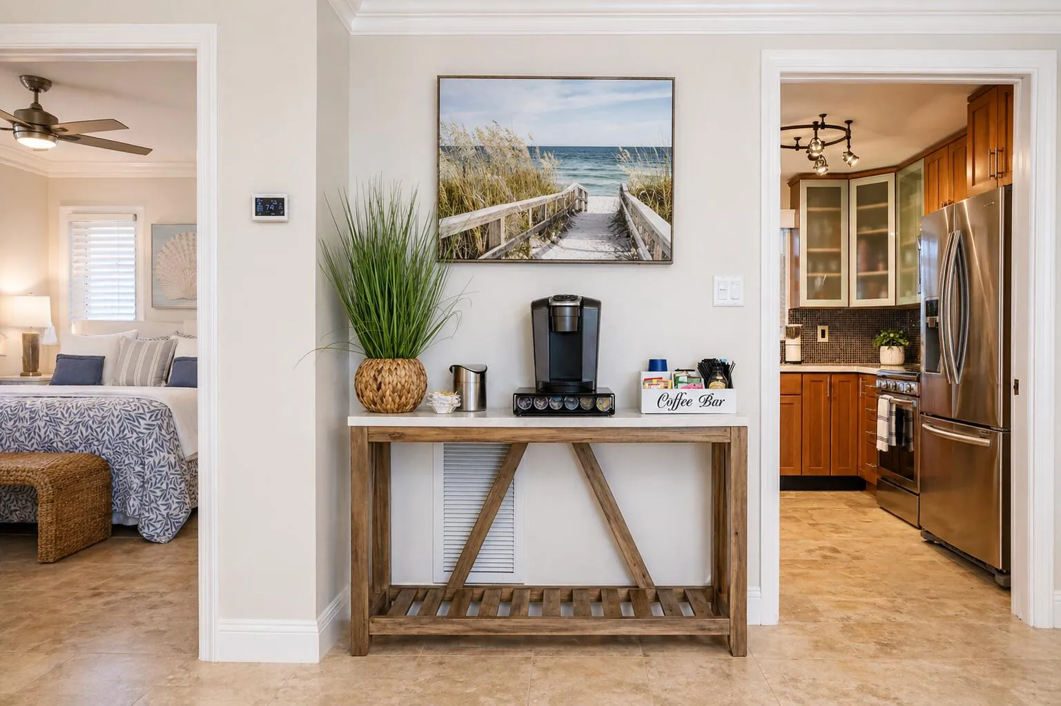 Coffee Bar – Ideal space for morning coffee or hosting friends.