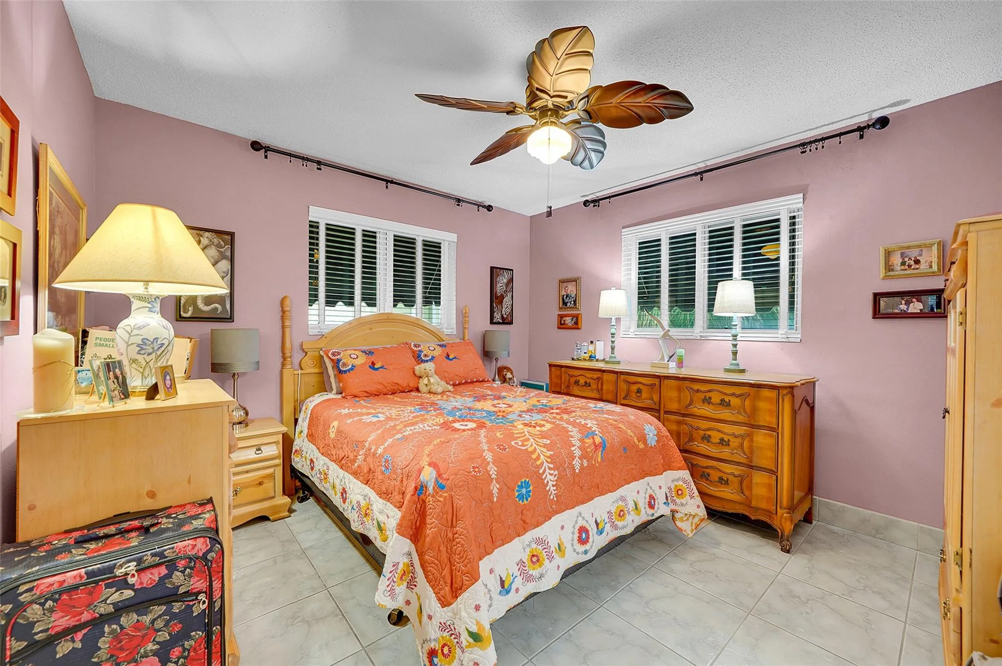 Primary bedroom with room for a king bed