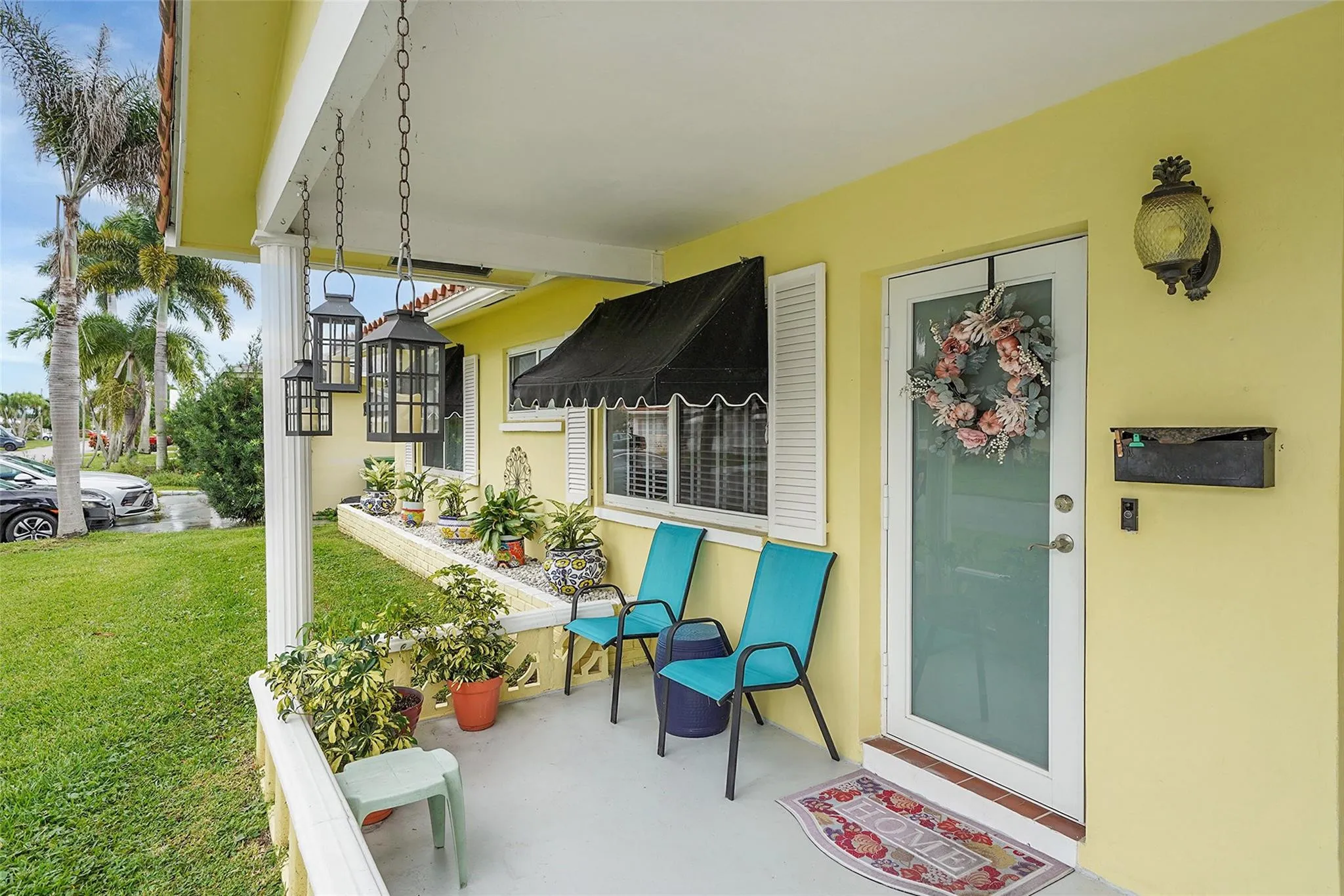 Comfortable front porch