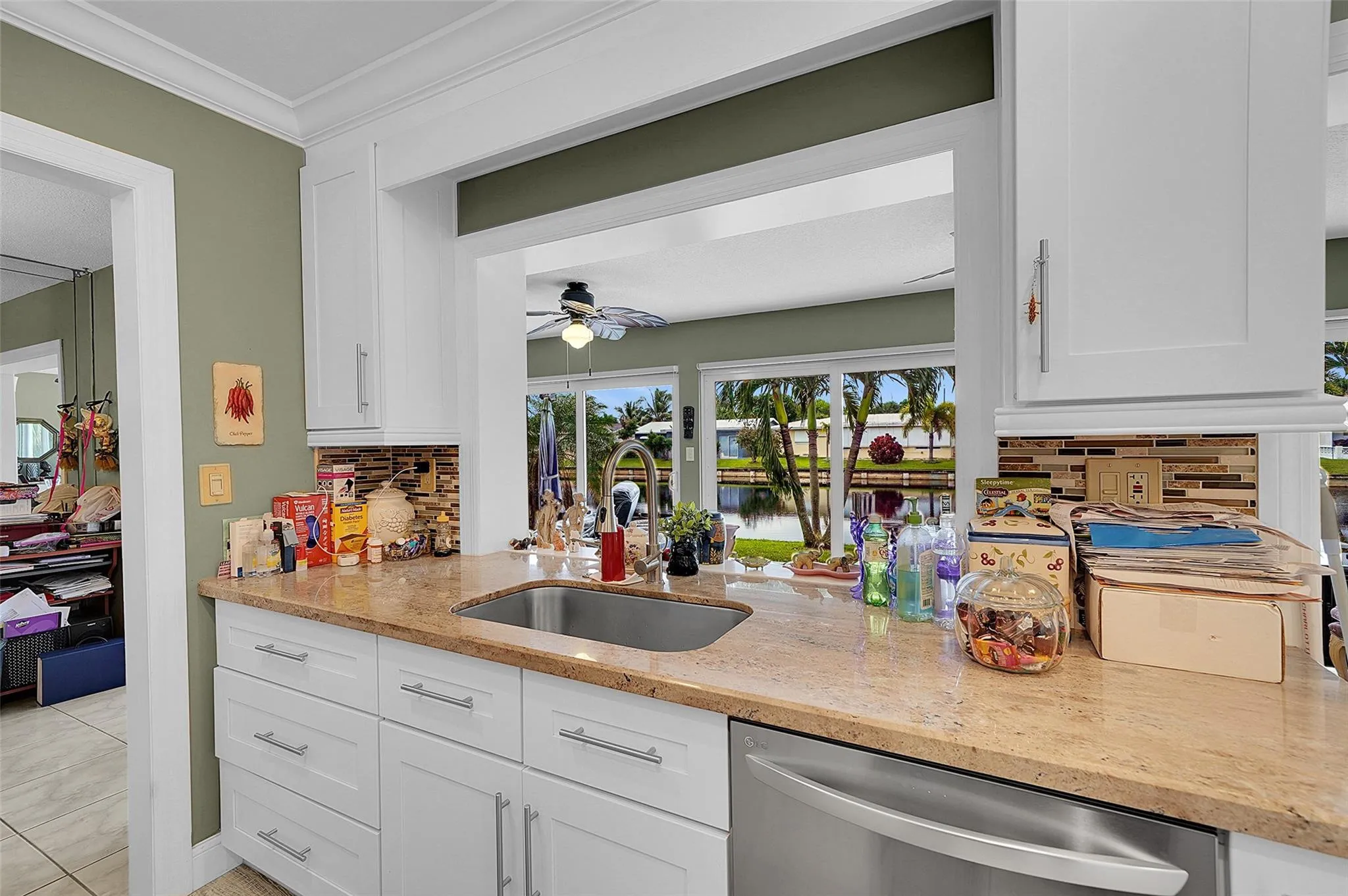 Tall cabinets for lots of storage