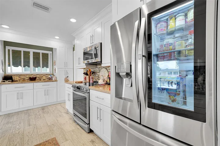 Tap to view interior of refrigerator