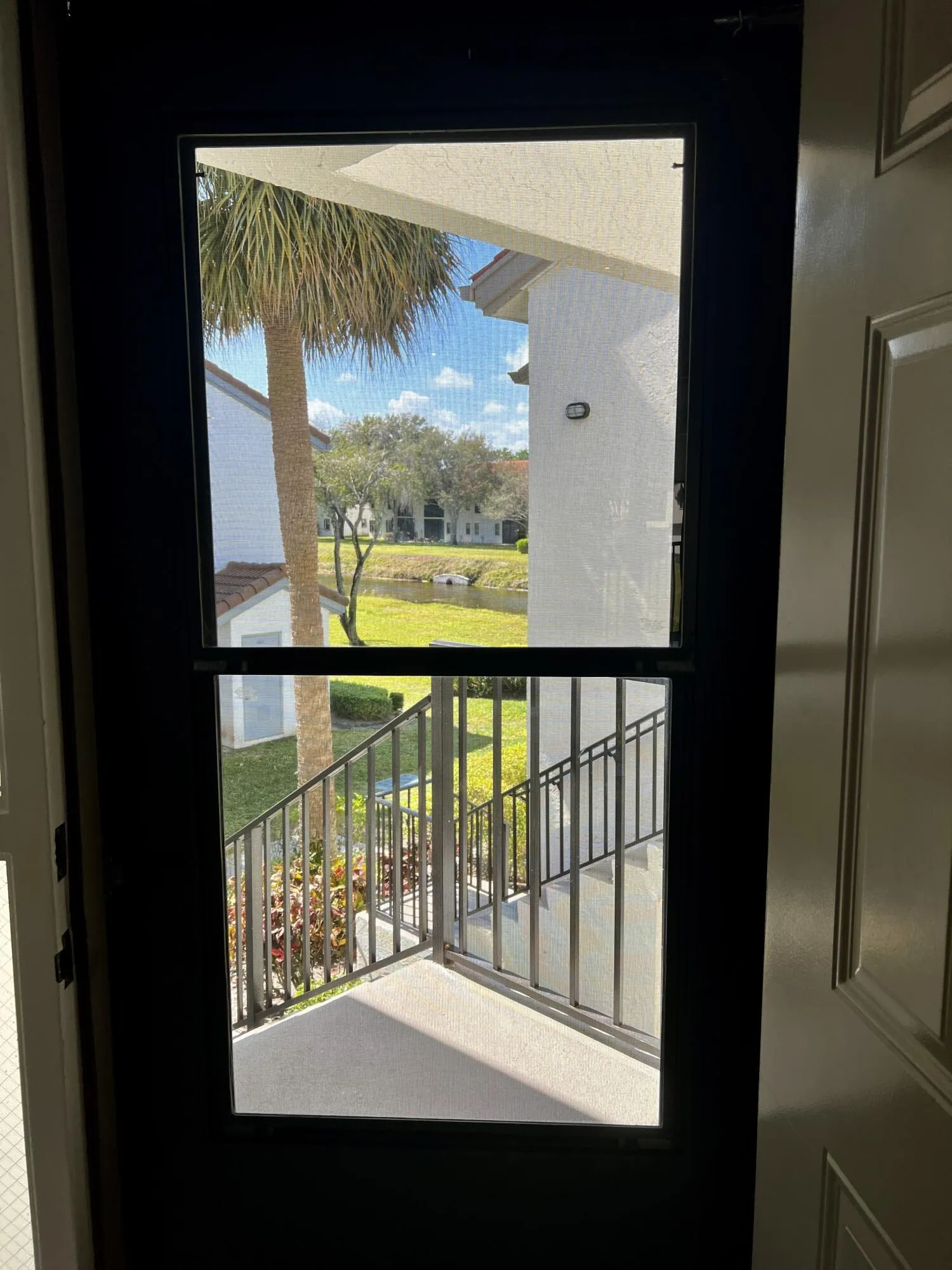 glass door for light and view