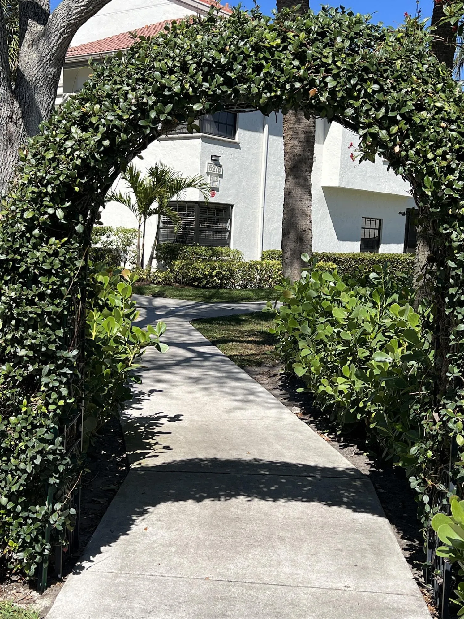 entrance from guest parking