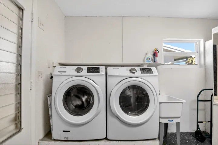 Laundry Area in Garage